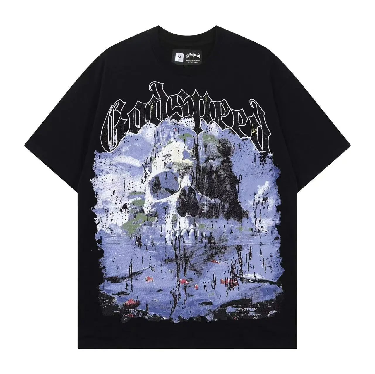 Godspeed Surf Club Skeleton Graphic T-Shirt Black - 13