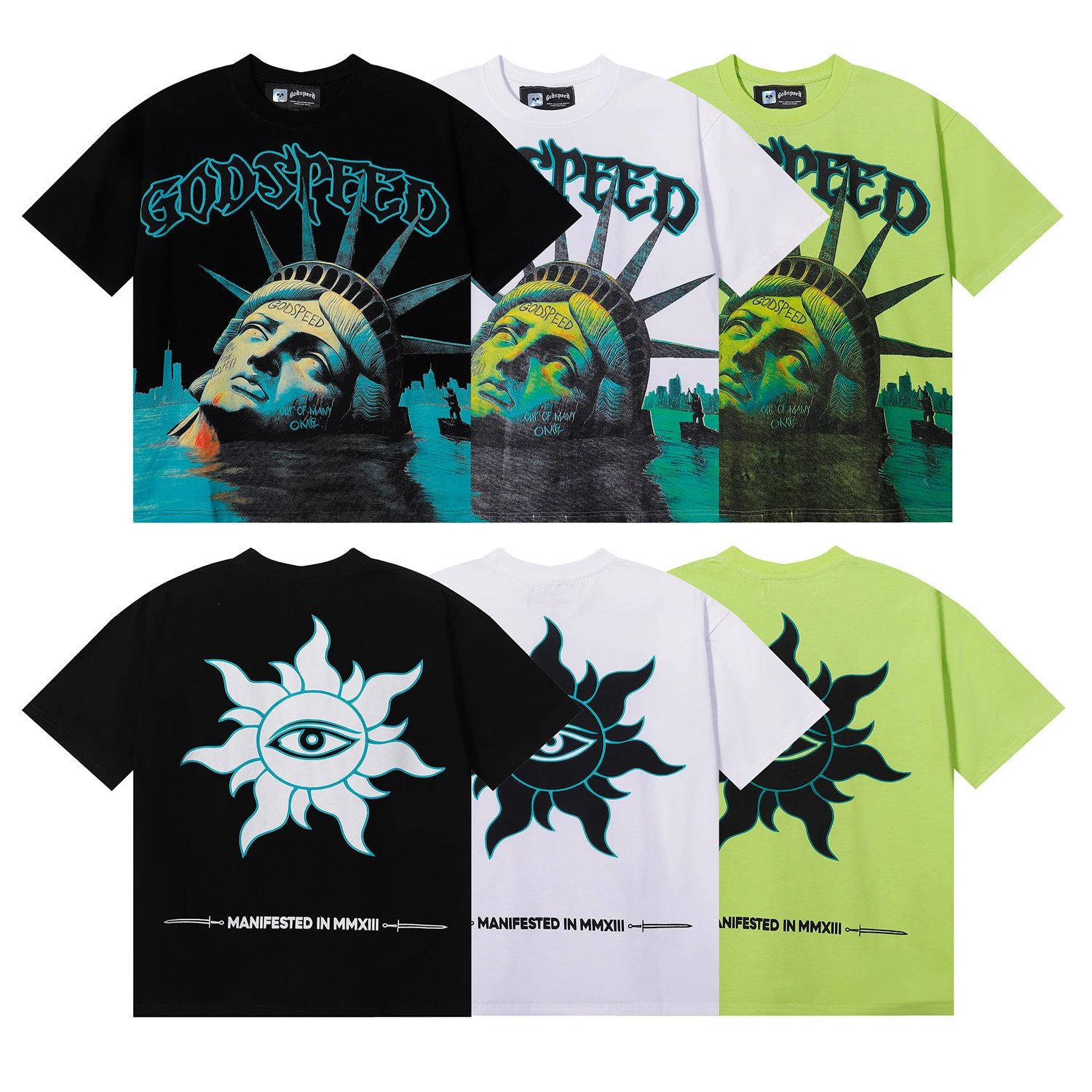 Godspeed Surf Club Skeleton Graphic T-Shirt Black - 21