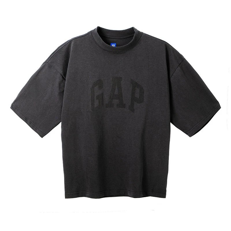 GAP Oversized Logo T-Shirt Light Gray T-Shirt - 11