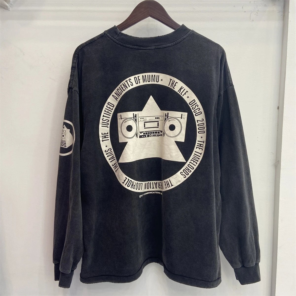 Cowboy Bebop x Unknown Brand Long Sleeve Graphic Tee Black - 7