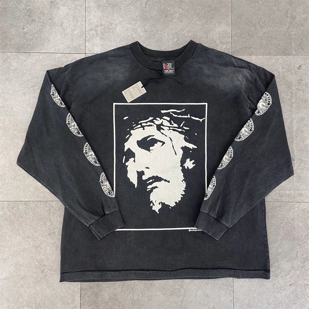 Cowboy Bebop x Unknown Brand Long Sleeve Graphic Tee Black - 14