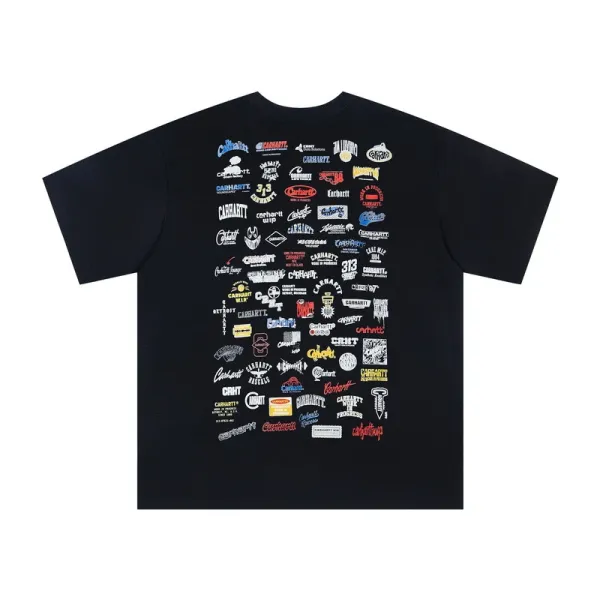 Carhartt Work In Progress Carhartt WIP Zipper Octagon Graphic Black T-Shirt T-Shirts - 19