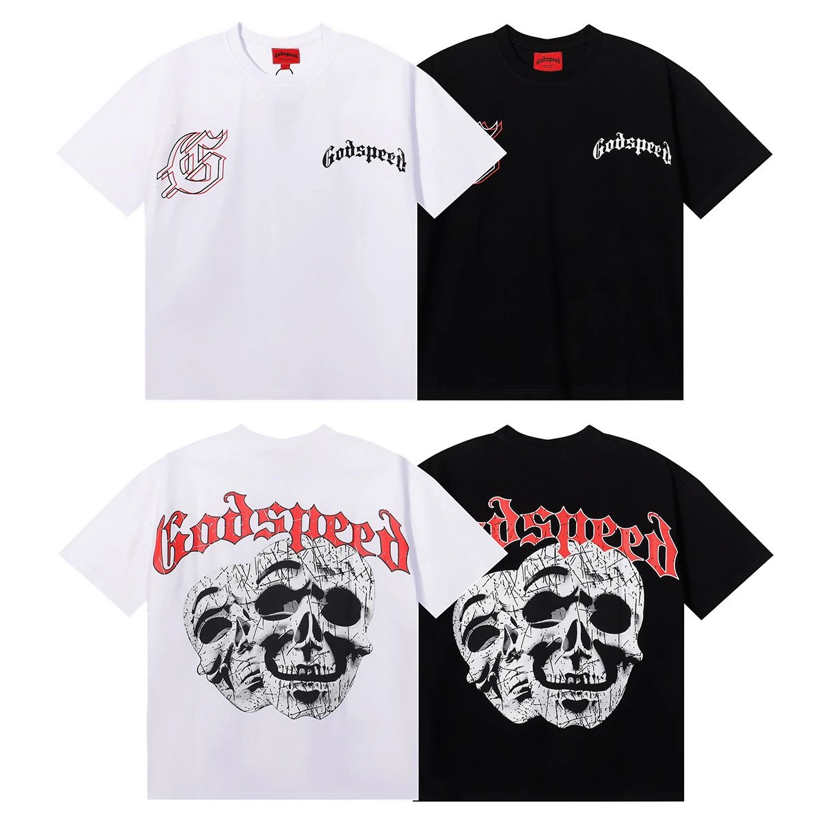 Godspeed Surf Club Skeleton Graphic T-Shirt Black - 25