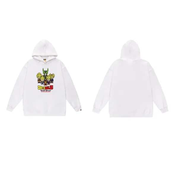 Design Dragon Ball Z x Baby Milo White Hoodie - 1