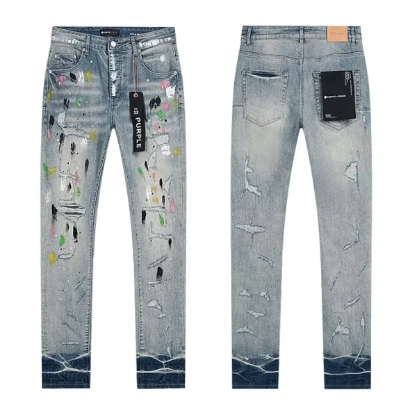 Purple Brand Flared Jeans Black with Radiant Stitch Detail - 16