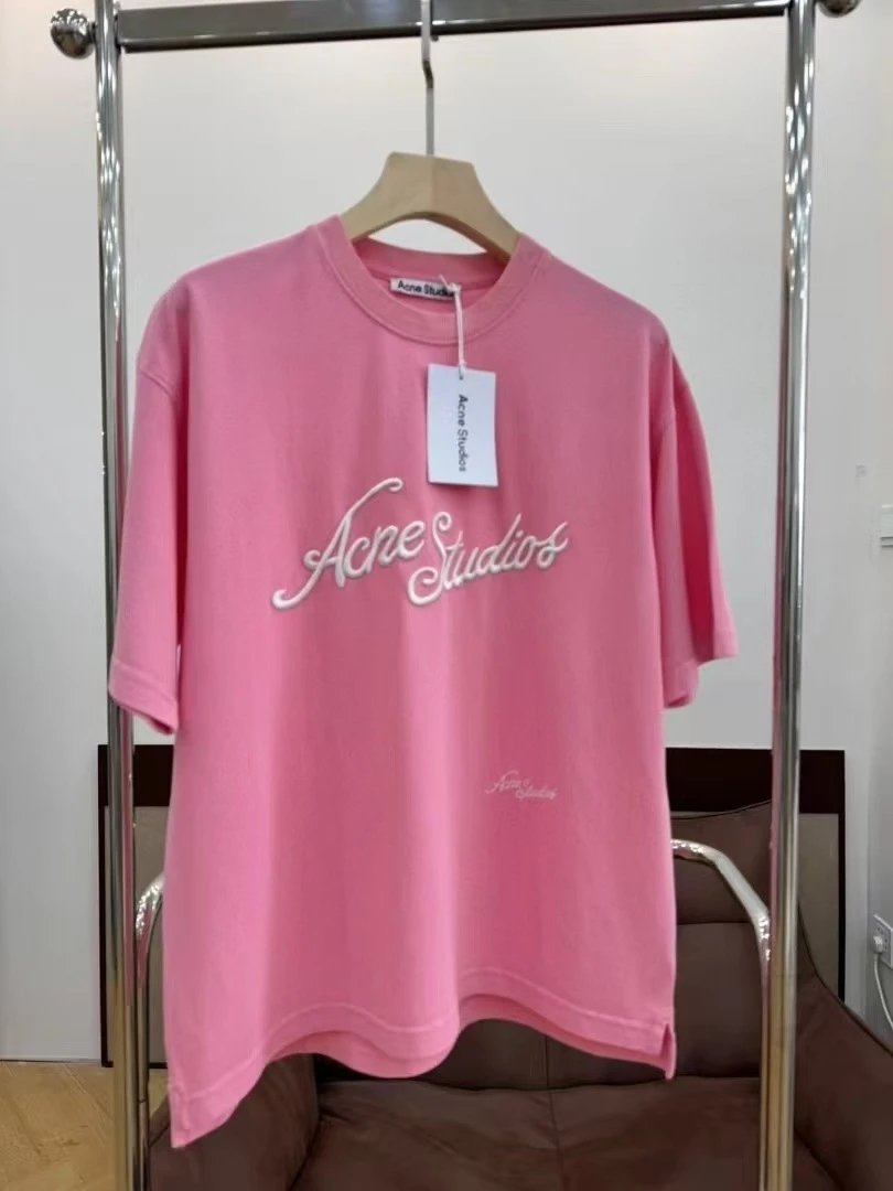 Acne Studios Jackets Stockholm 1996 logo-embroidered jacket — Pearl-embroidered pink