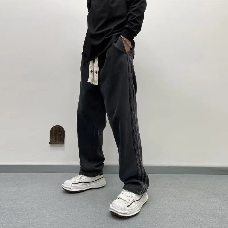 Washed-Finish Casual Trousers photo 2