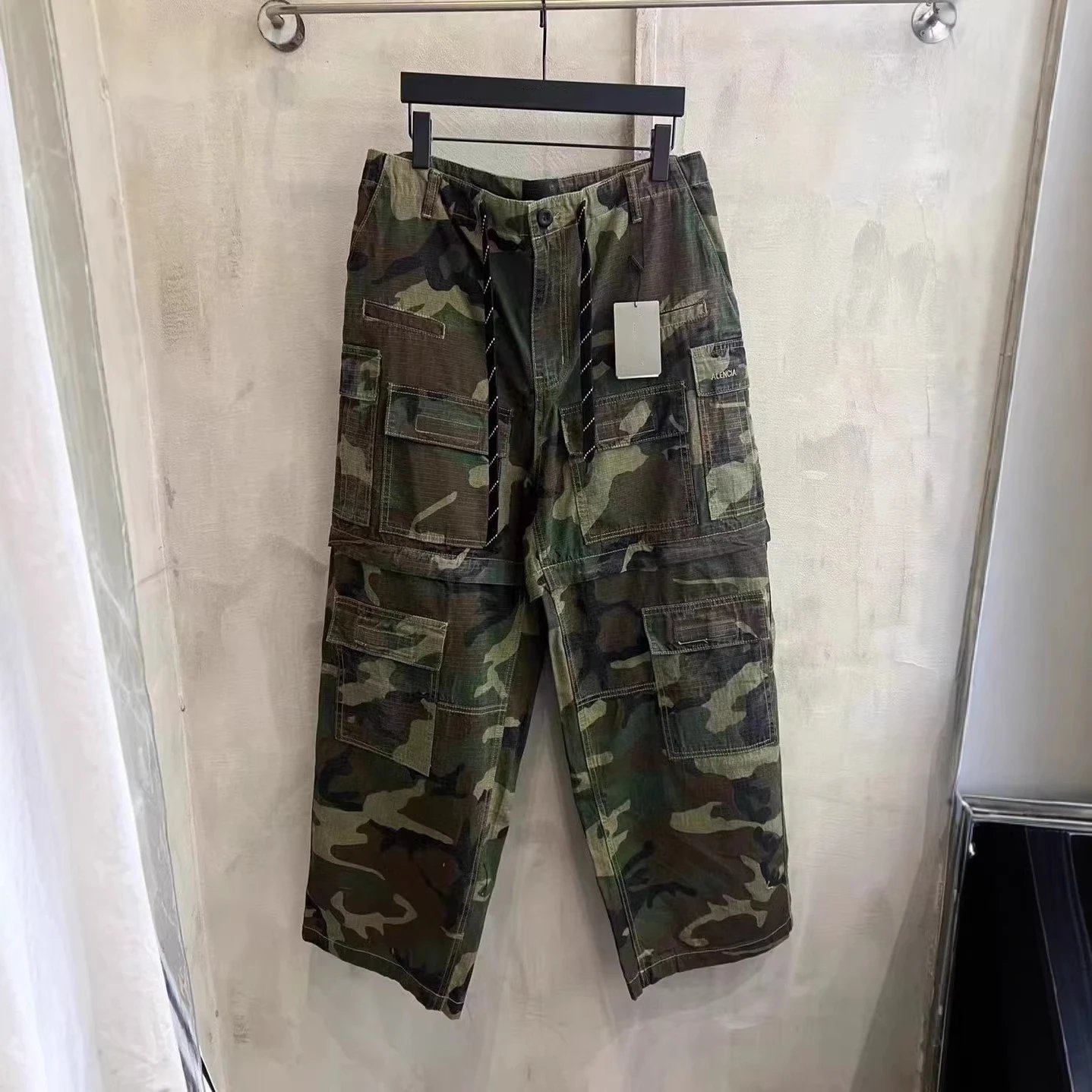 Camouflage Cargo Pants with Multiple Pockets