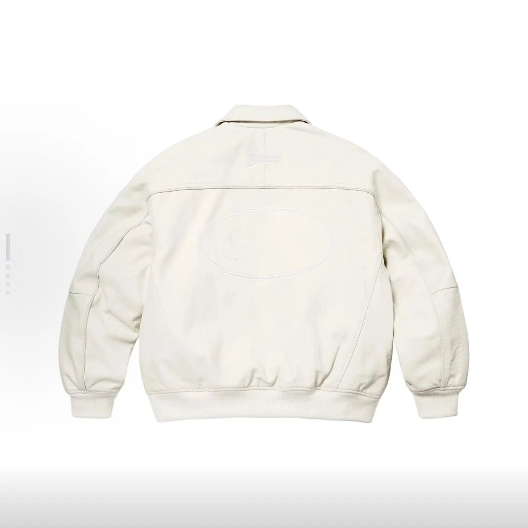 Supreme Jackets Zip-Front Jacket — M1. white