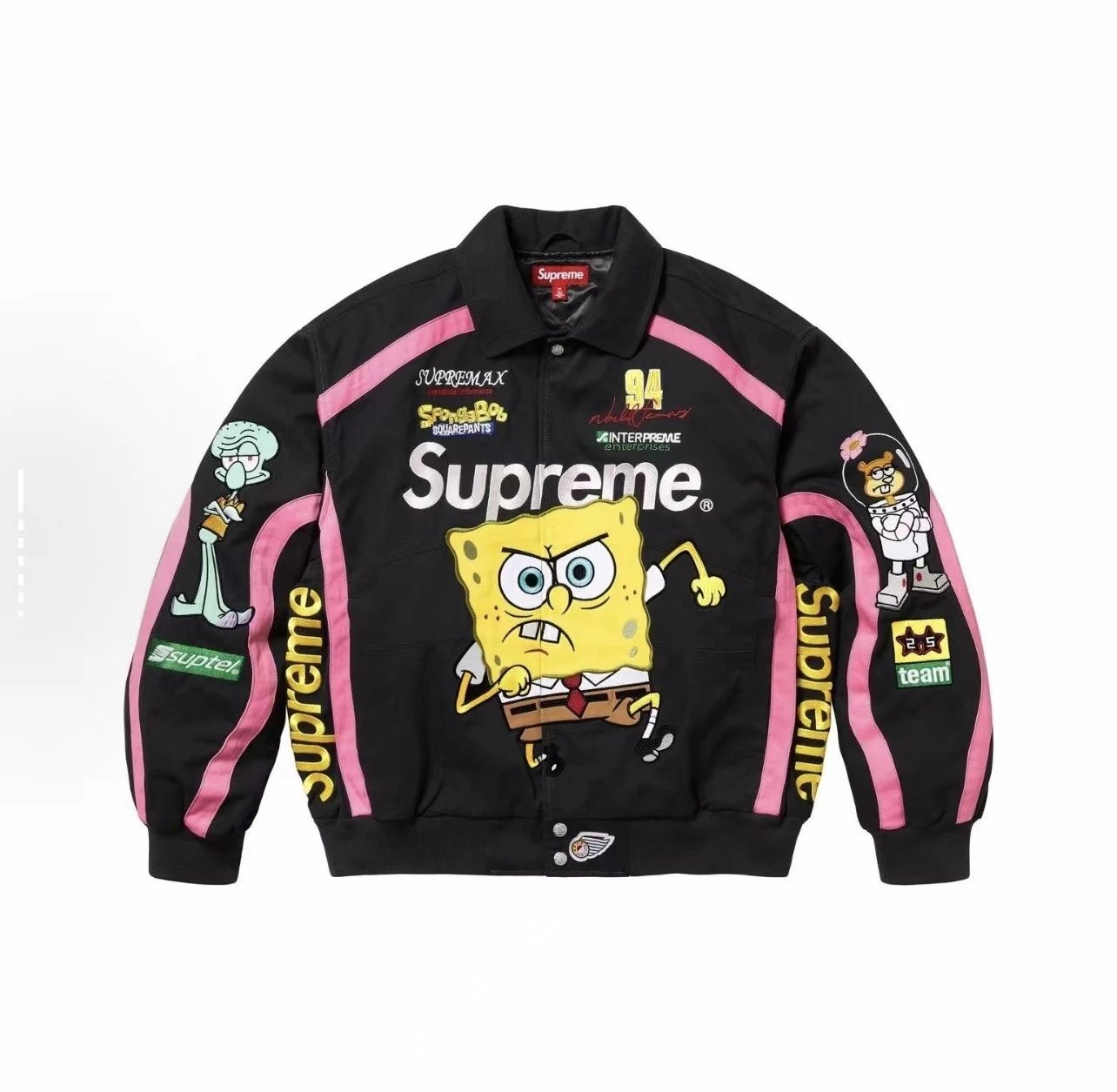 Supreme Jackets Zip-Front Jacket — O2. Black