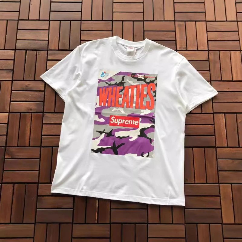 Letter Print Short-Sleeve T-Shirt for Men and Women, Loose Fit