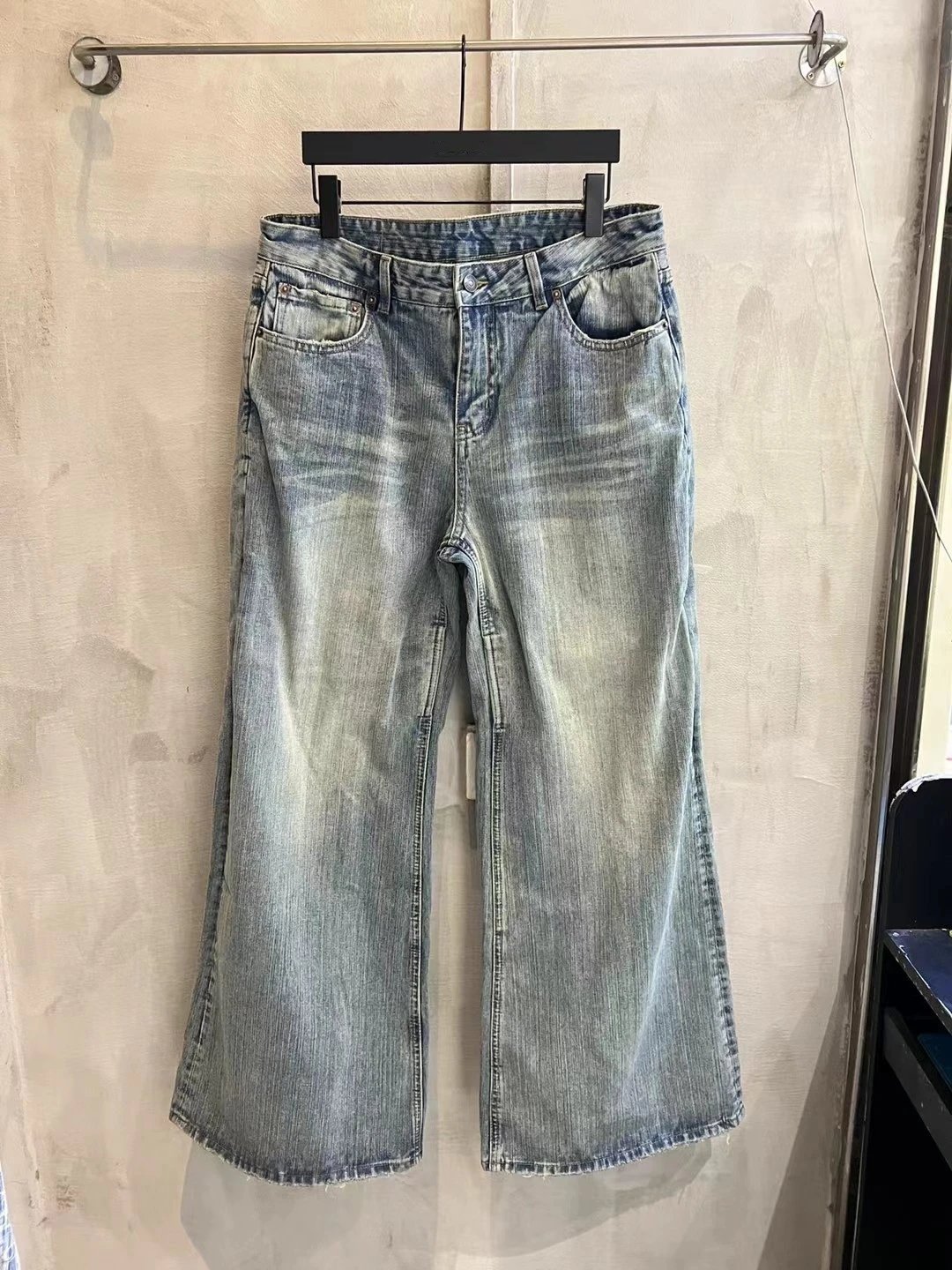 Washed Slight-Flare Jeans photo 2