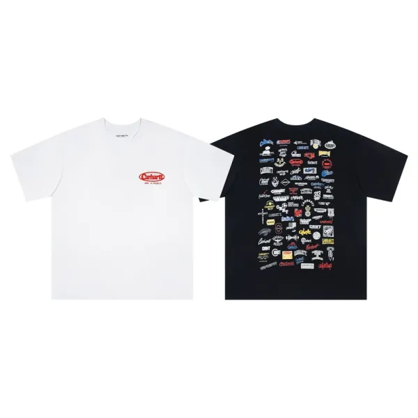 Carhartt Work In Progress Carhartt WIP Zipper Octagon Graphic Black T-Shirt T-Shirts - 23