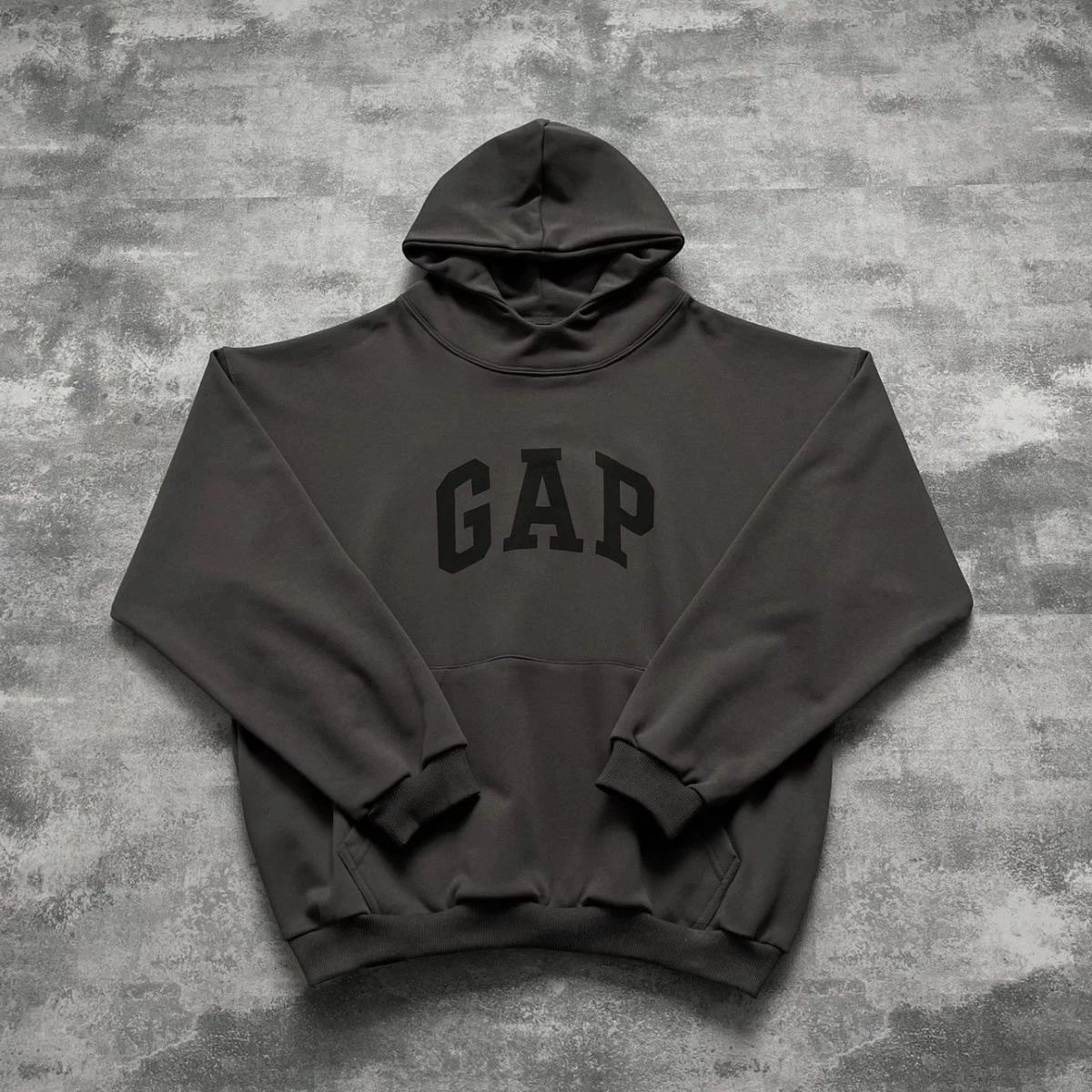 GAP Arch Logo Hoodie Charcoal Gray Hoodie - 1