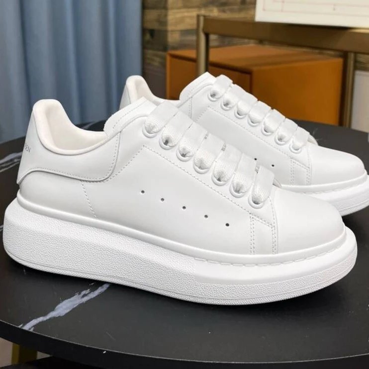 High-Soled Genuine Leather Casual Couple Shoes