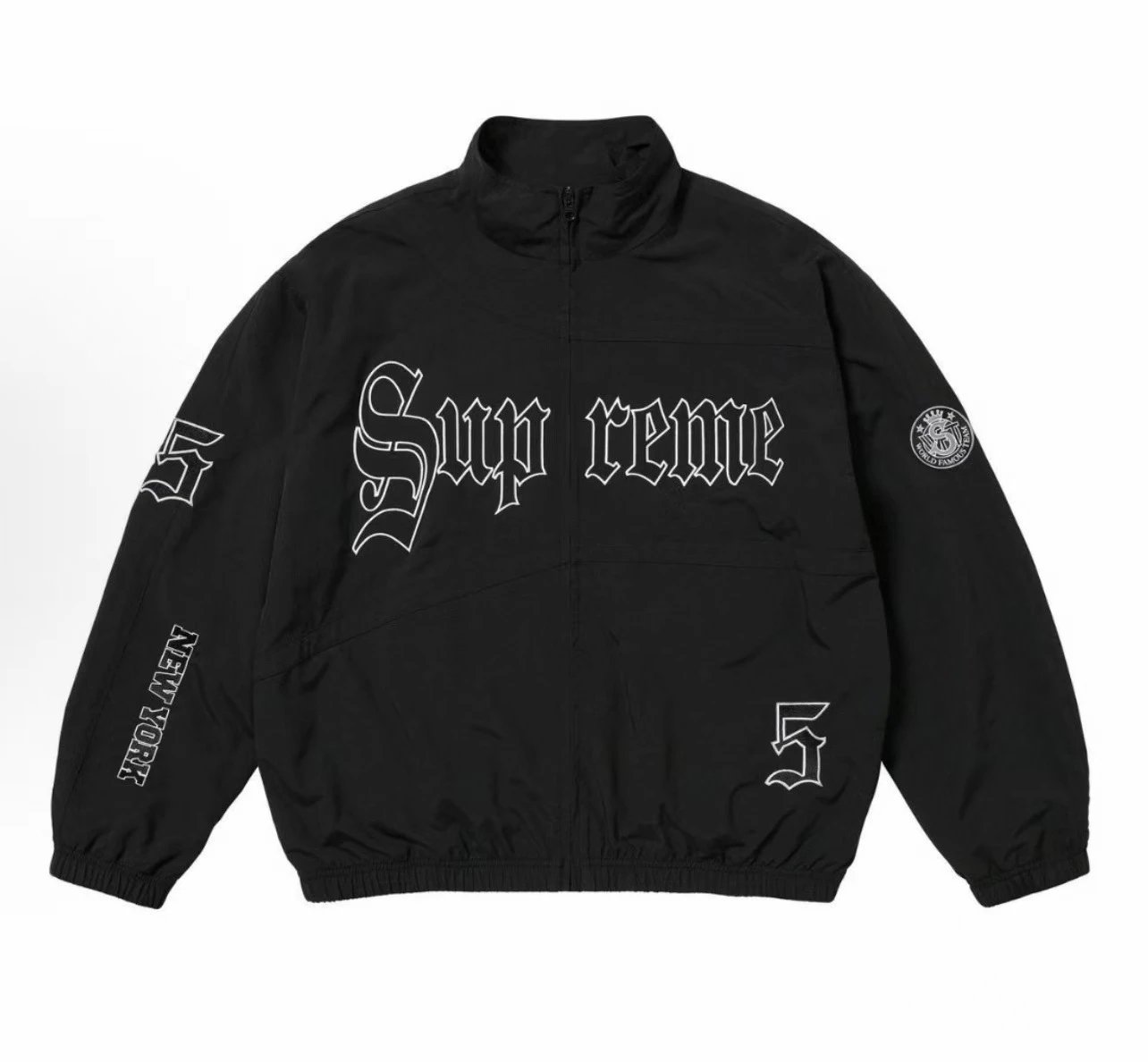Supreme Jackets Zip-Front Jacket — P3. Black