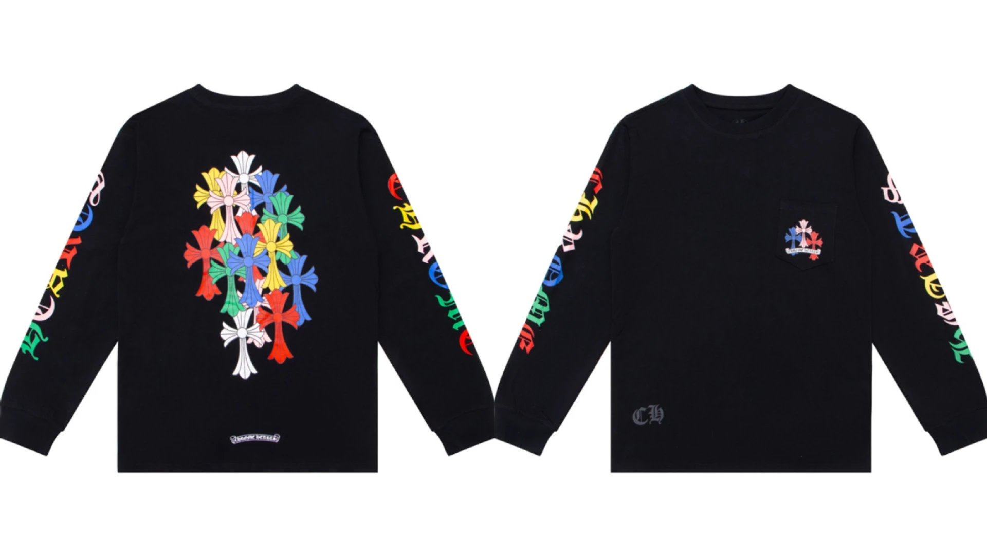 Cross Horseshoe Sanskrit Print Long-Sleeve Shirt photo 4