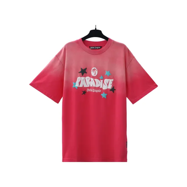 Palm Angels Paradise Gradient Pink T-Shirt - 1
