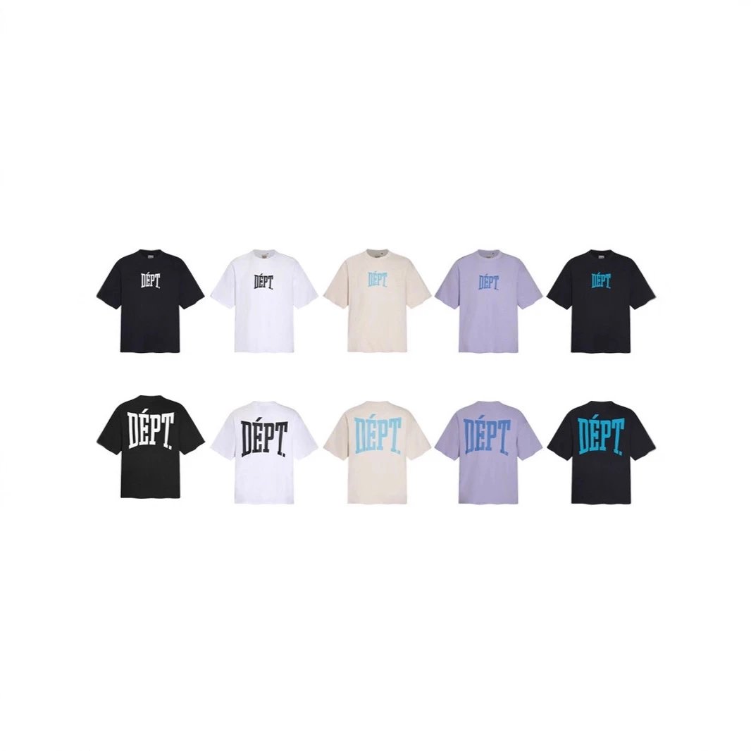 Logo Print Crew Neck Pure Cotton T-Shirt