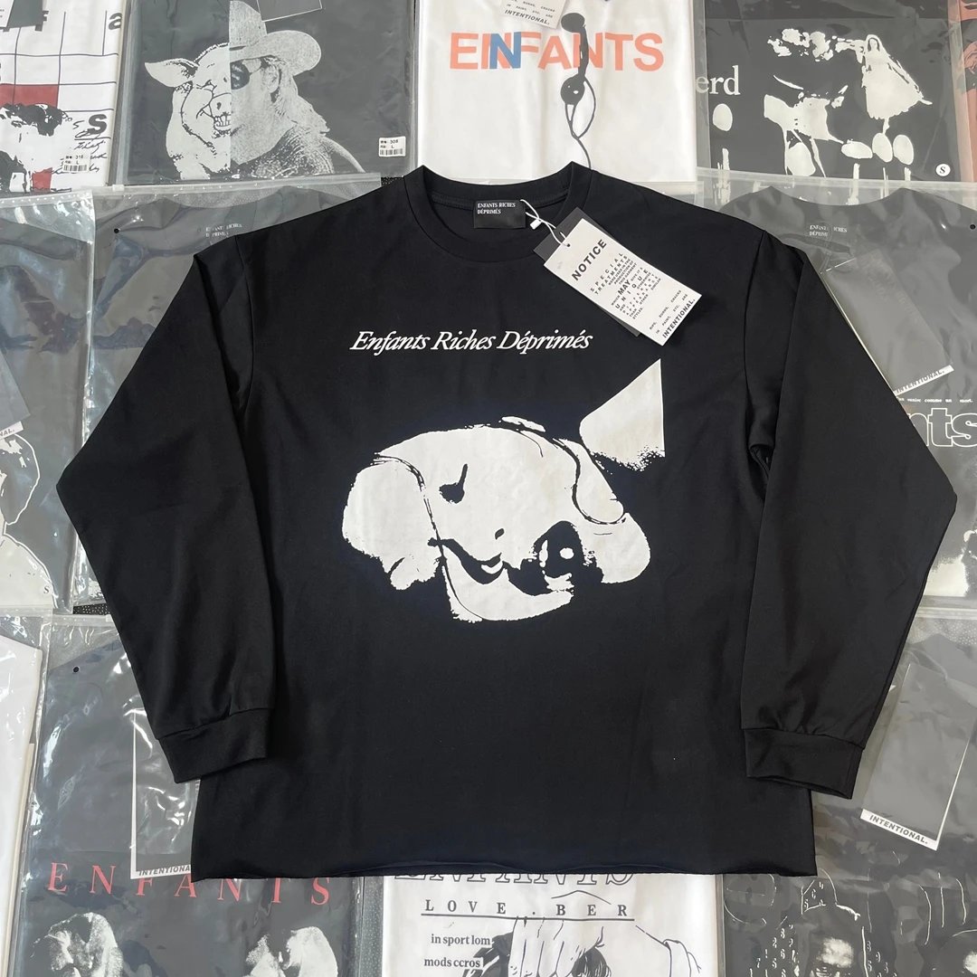 Long-Sleeve Base Layer with Distressed Lettering photo 6