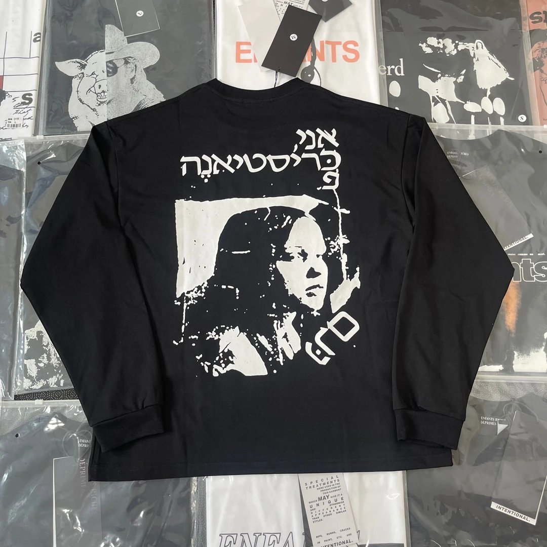 Long-Sleeve Base Layer with Distressed Lettering photo 5