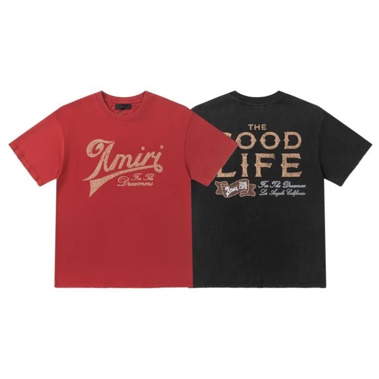 Short-Sleeved Crew-Neck Pullover with Letter Print
