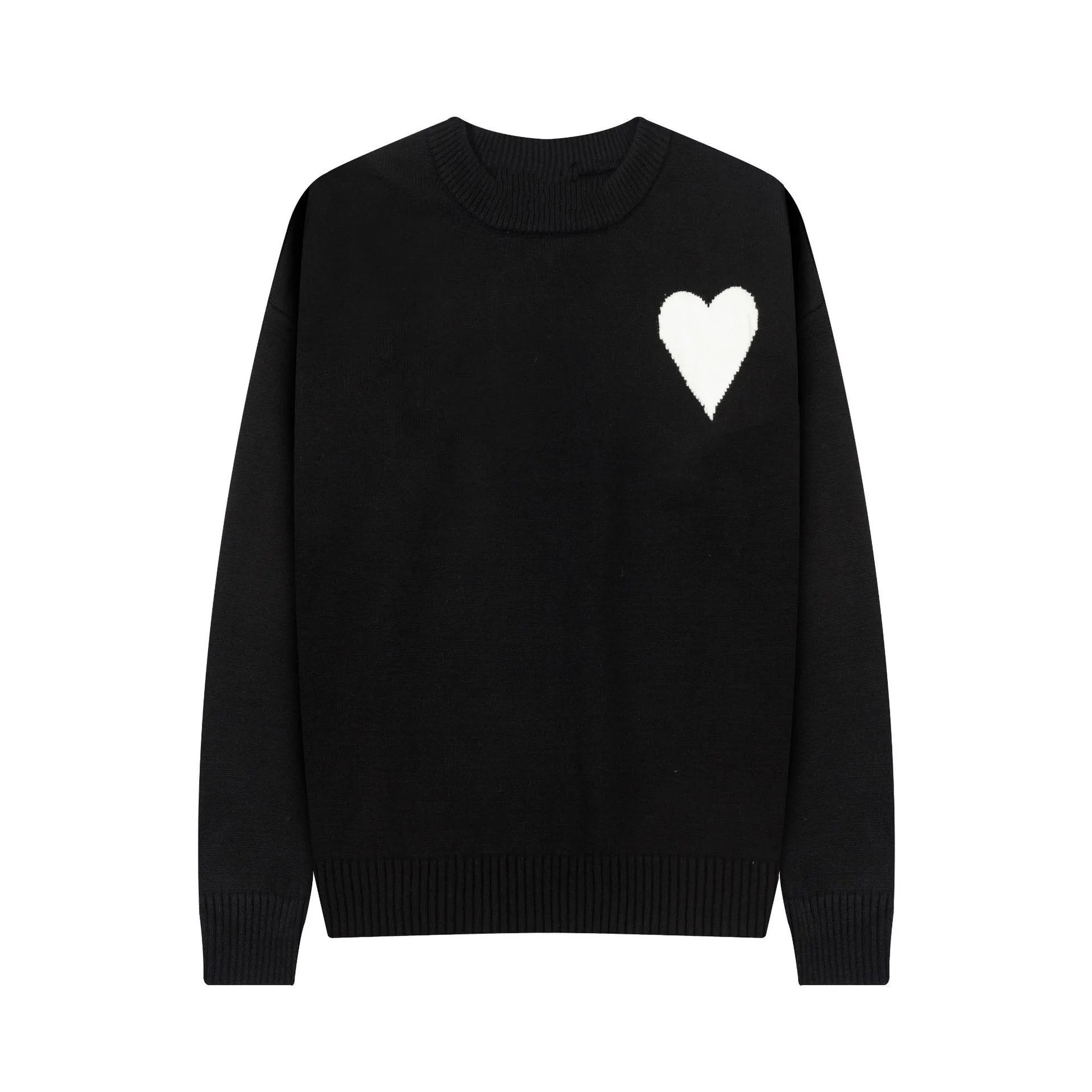 Classic Large Heart Jacquard Pullover Sweater
