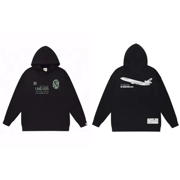 A Bathing Ape x UNDFTD UND 005 Black Hoodie - 1