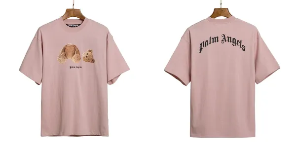 Palm Angels Teddy Bear Graphic T-Shirt Dusty Pink T-Shirt - 1