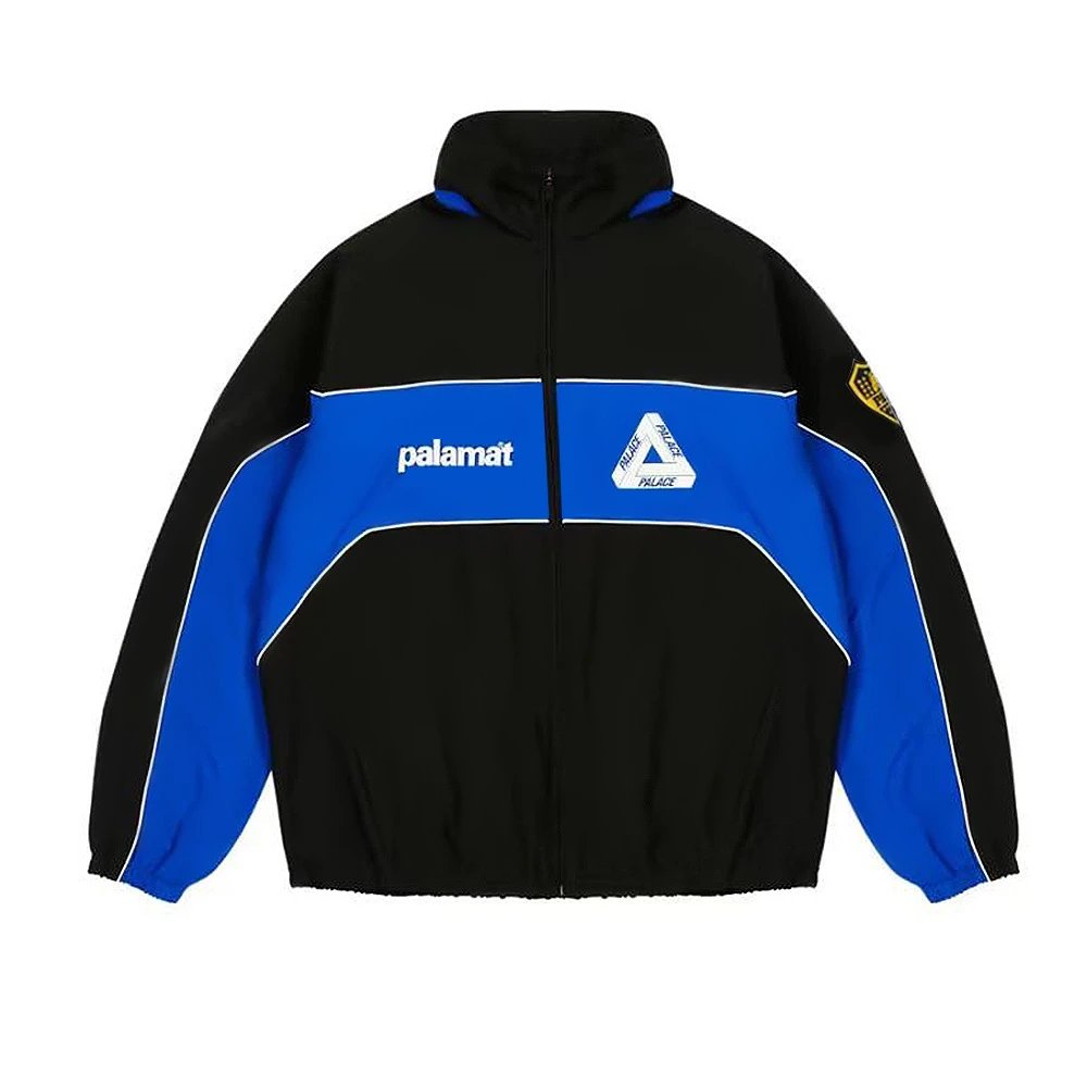 Triangle Color-Blocked Windbreaker Jacket