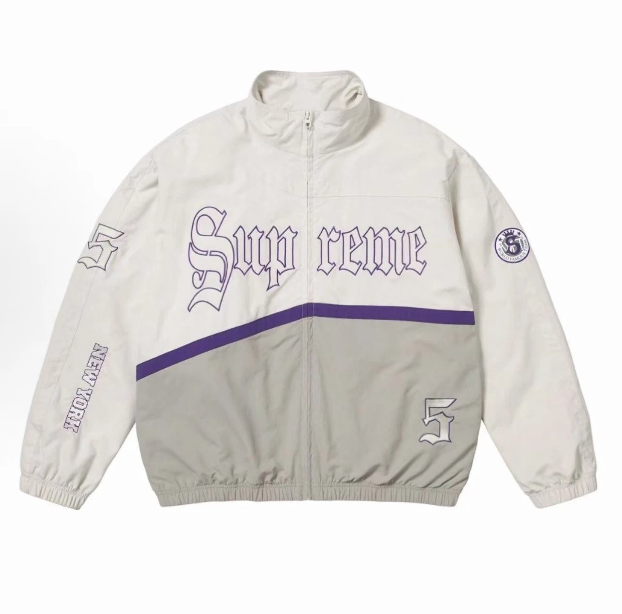 Supreme Jackets Zip-Front Jacket — P1. white