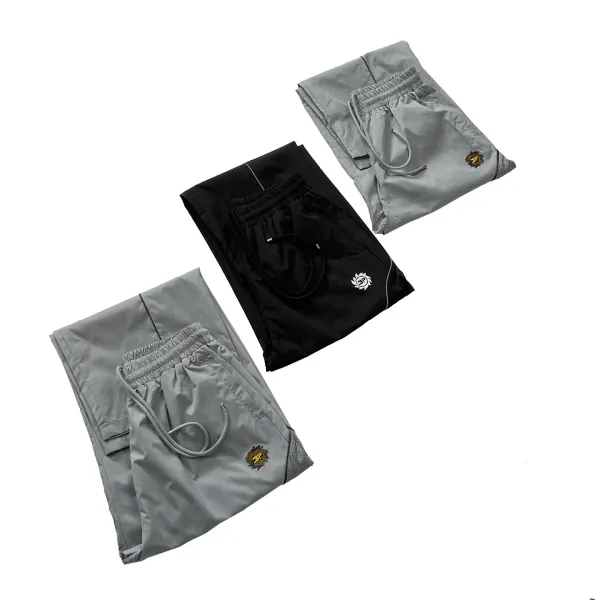 Broken Planet Mesh Panel Track Pants Gray - 9