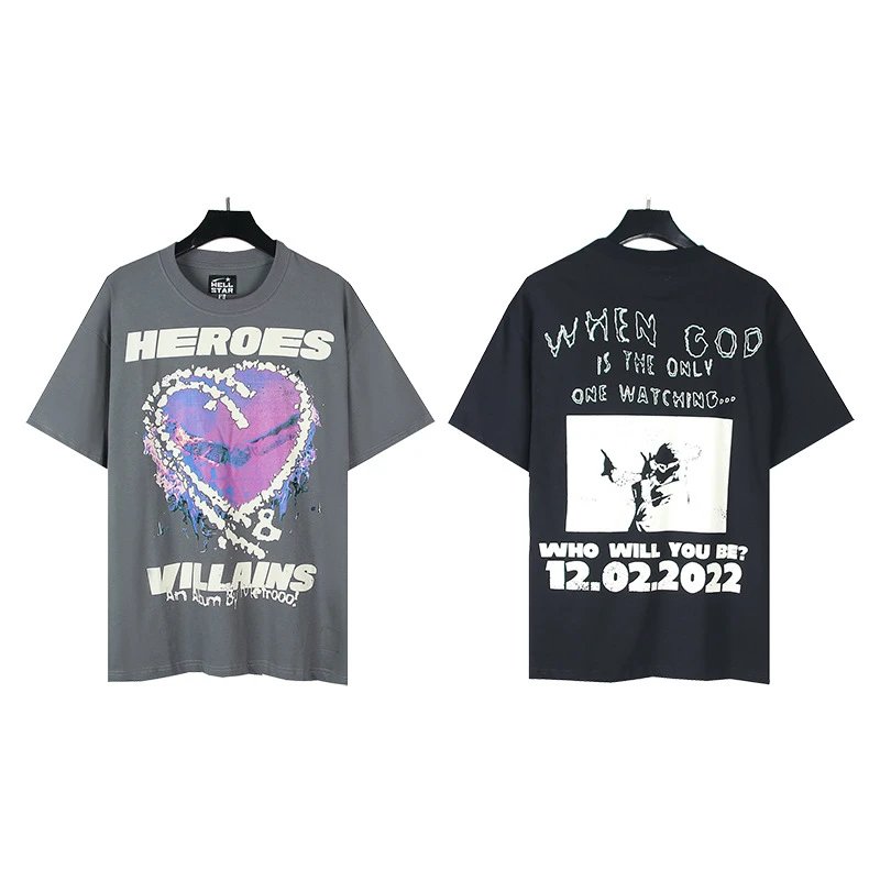 Hellstar Holy State Graphic Print Oversized T-Shirt White - 51