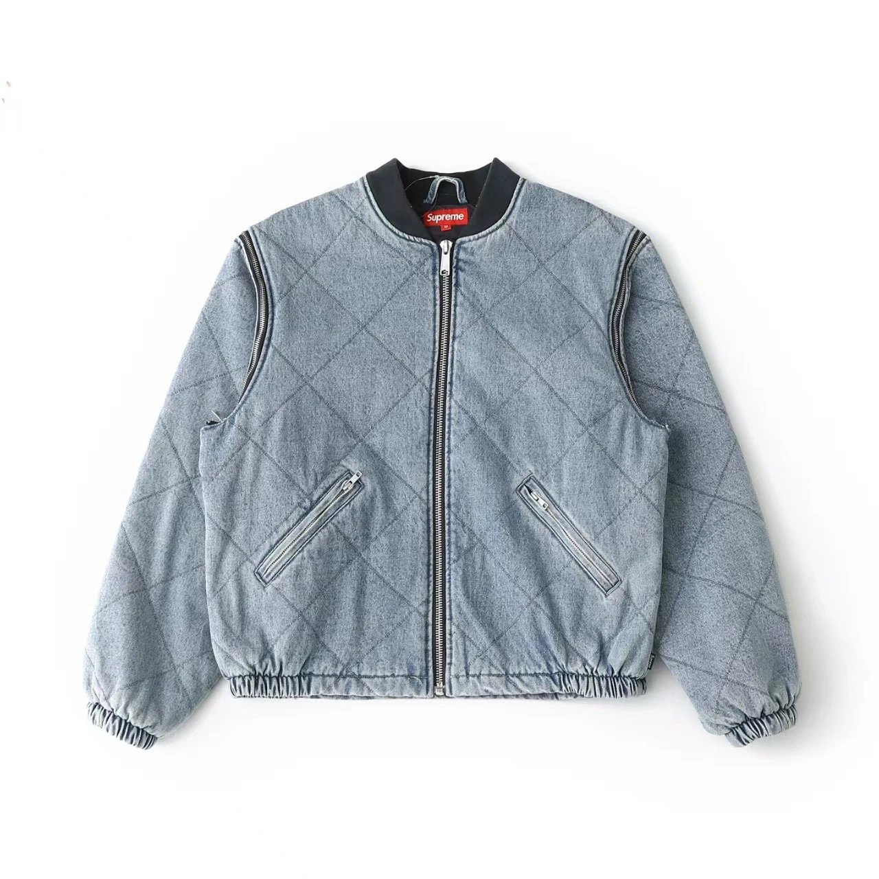 Supreme Jackets Zip-Front Jacket — D2. Blue
