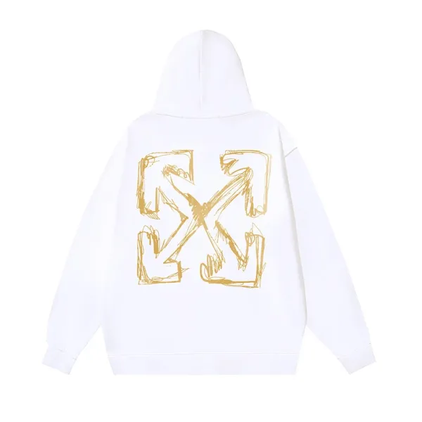 Off-White Arrow Logo Hoodie White - 1