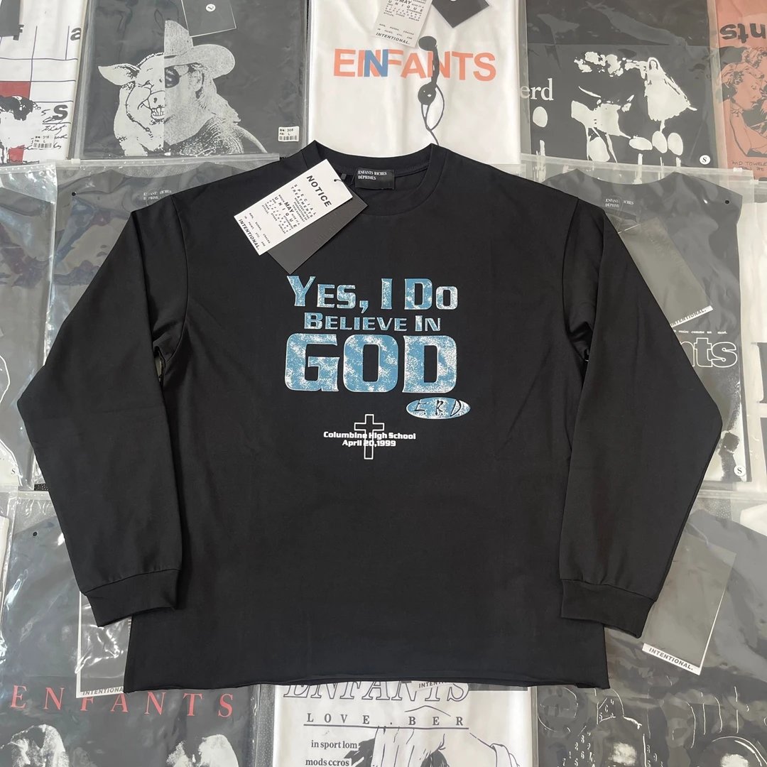Long-Sleeve Base Layer with Distressed Lettering photo 7