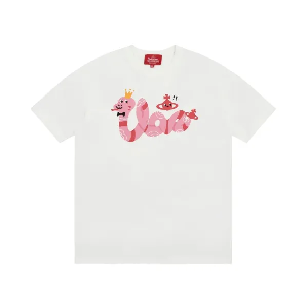 Vivienne Westwood Orb Doodle Print White T-Shirt - 37