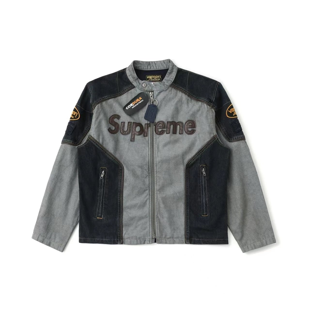 Supreme Jackets Zip-Front Jacket — J2. Blue