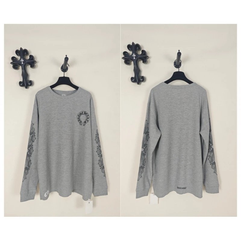 Waffle-Knit Long-Sleeve T-Shirt with Sword Graphic photo 6