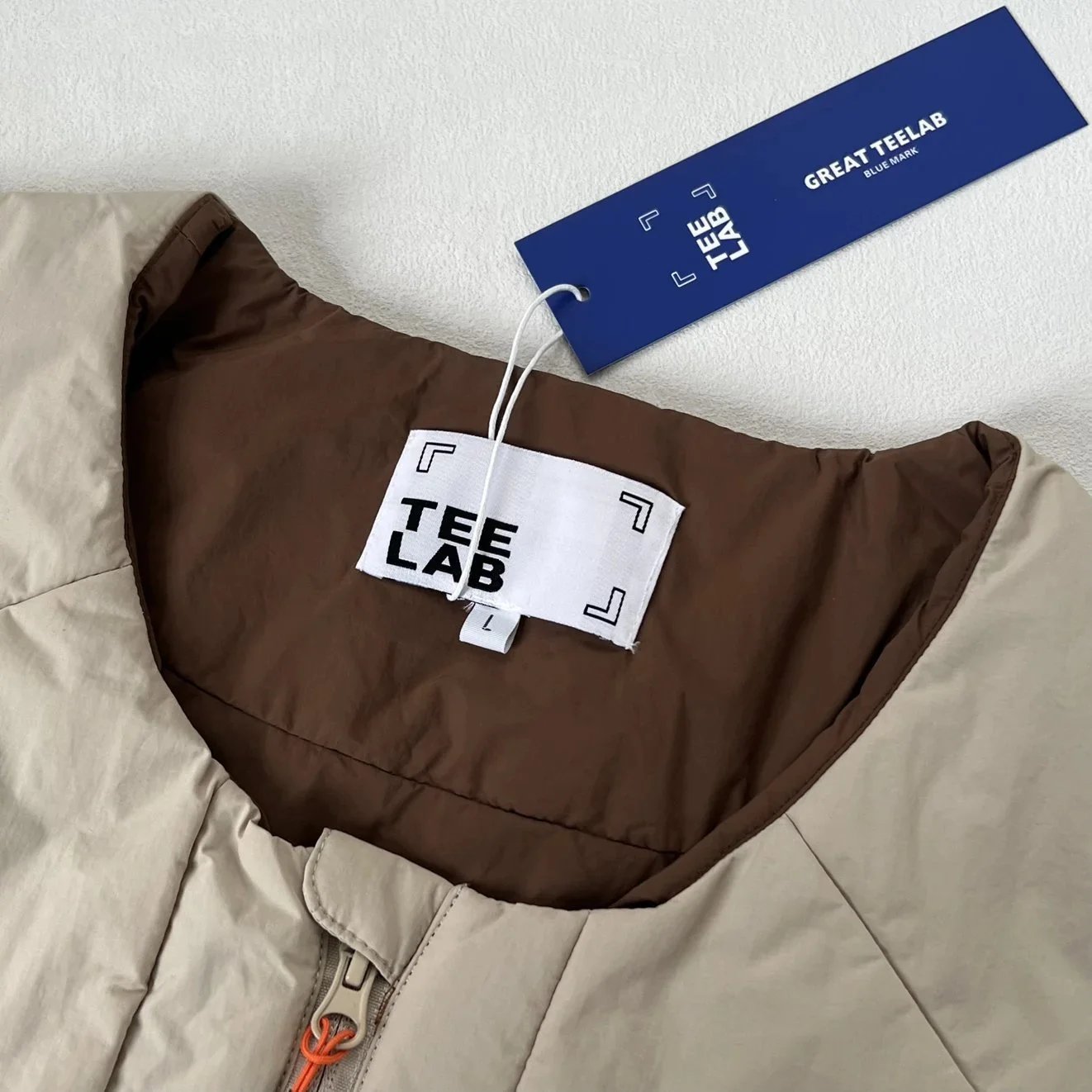 Oakley x Tee Lab Color-Block Puffer Vest Beige / Brown - 7