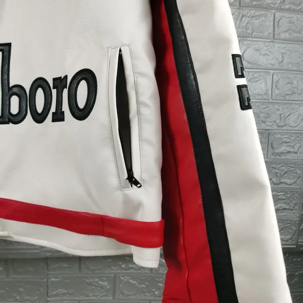 Design POLIZEI Leather Motorcycle Jacket Black - 15
