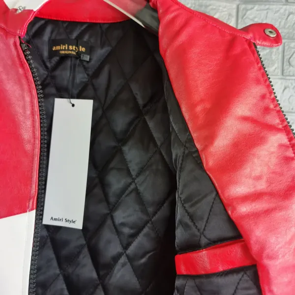Design POLIZEI Leather Motorcycle Jacket Black - 13