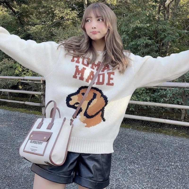 Human Made Heart Logo Knit Sweater Navy - 6