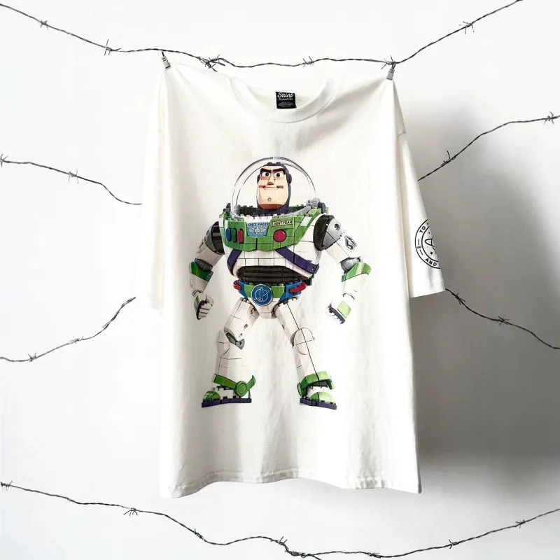 Washed Distressed Short-Sleeve T-Shirt