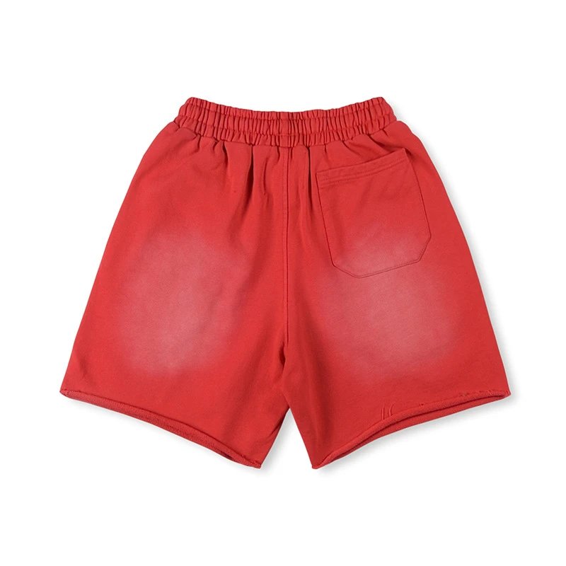 SP5DER Pixelated Logo Orange Sweatshorts Shorts - 36