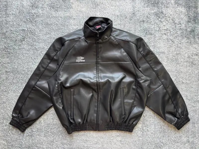 Supreme Jackets Full-Zip Stand-Collar Piped Jacket — BT720 black
