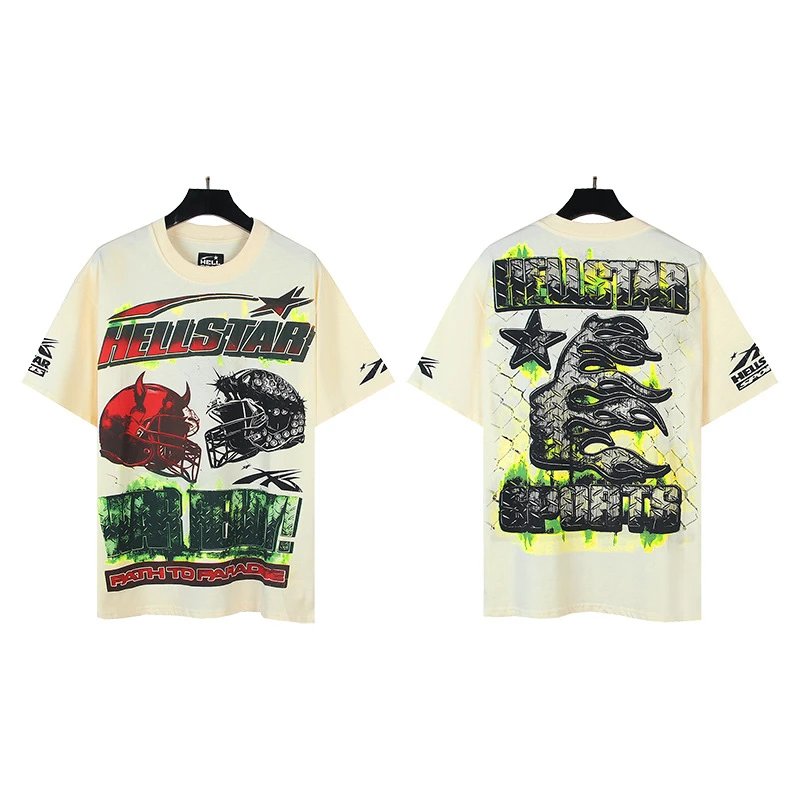Hellstar Holy State Graphic Print Oversized T-Shirt White - 44