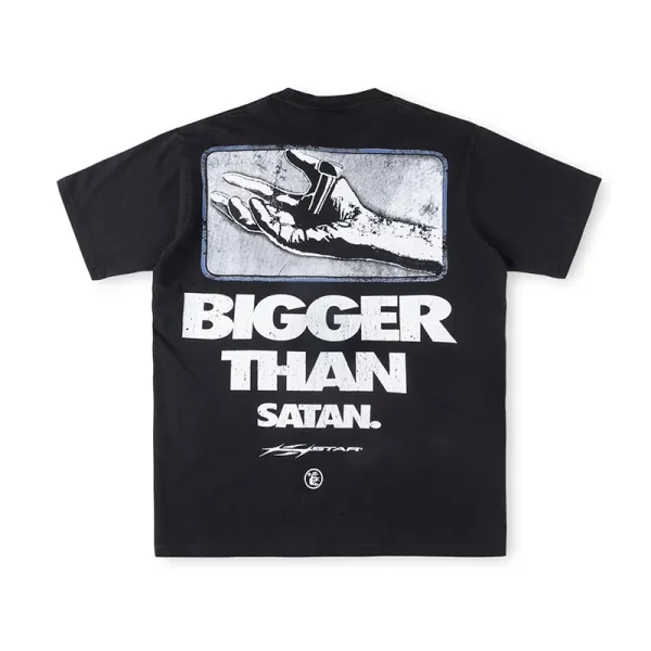 Hellstar Studios Screaming Face Graphic T-Shirt White - 14