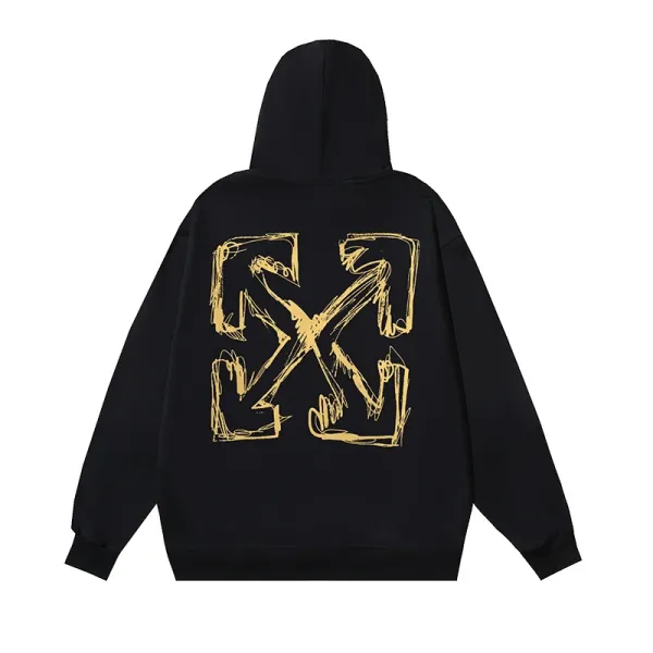 Off-White Arrow Graphic Hoodie Black - 1