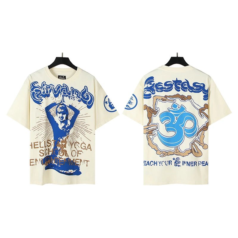 Hellstar Holy State Graphic Print Oversized T-Shirt White - 19